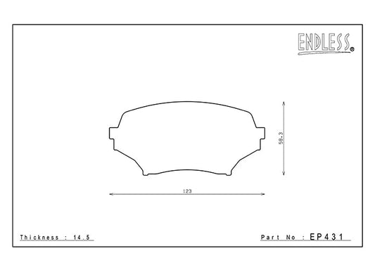 Endless Front & Rear Brake Pad Kit- Fits 06-15 MX-5 Miata - EP431/EP432