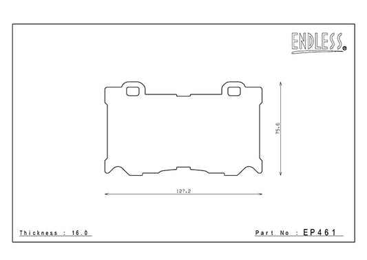 Endless Front & Rear Brake Pad Kit- Fits Infinity Q50, Nissian 370z, & More - EP461/EP462