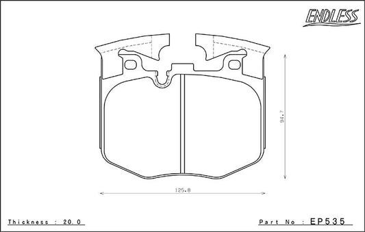 Endless Front & Rear Brake Pad Kit- Fits Toyota GR Supra & BMW Z4 - EP535/EP536